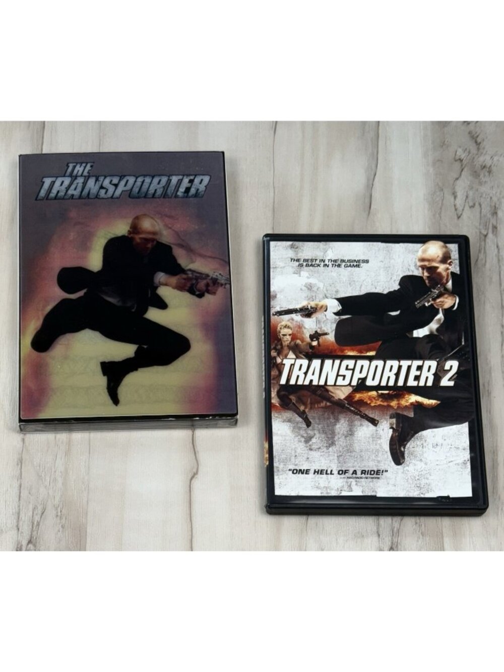 Lot 2 Transporter (Sealed) & Transporter 2 (Used) Movies on DVD Action Adventure